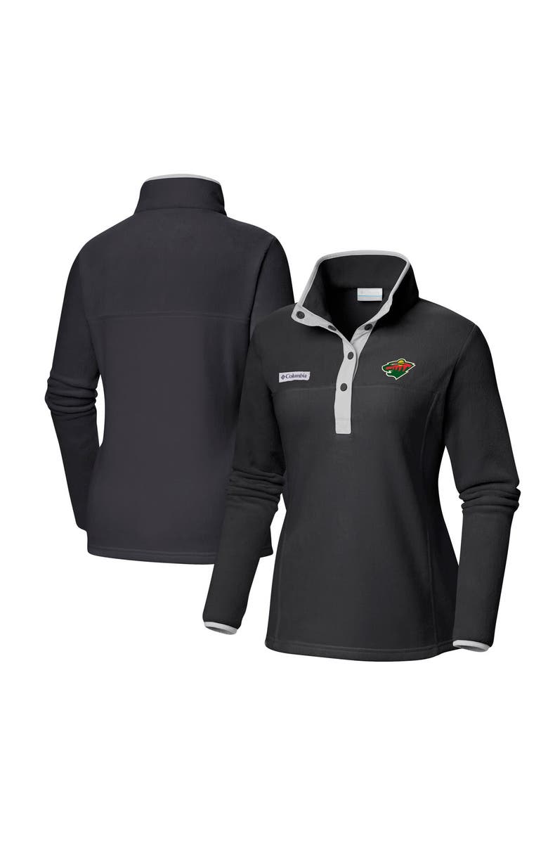 Columbia Women's Columbia Black Minnesota Wild Benton Springs Half-Snap Jacket, Main, color, Black