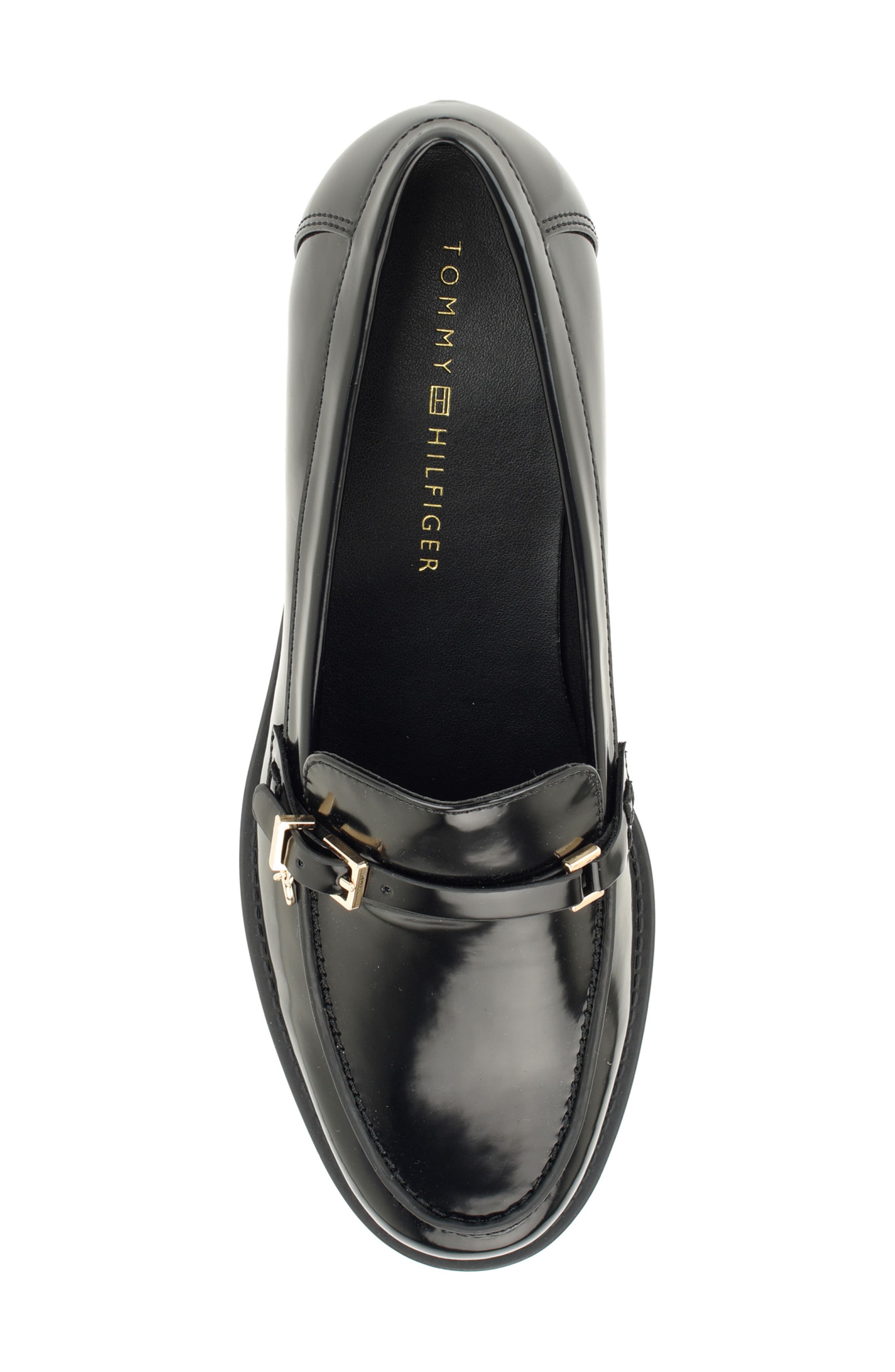 Maxline Faux Leather Loafer, Alternate, color, BLACK