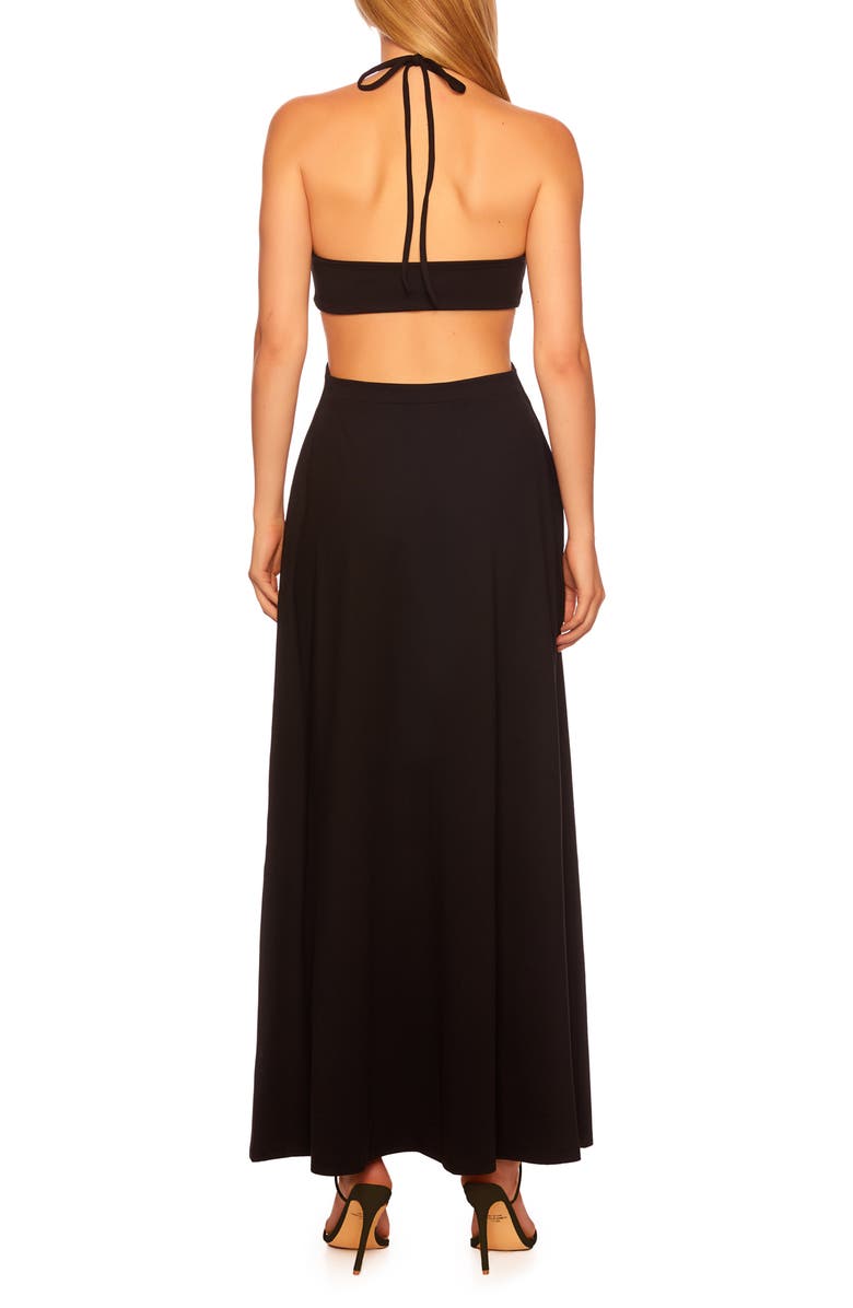 Susana Monaco U-Halter Cutout Maxi Dress, Alternate, color,
