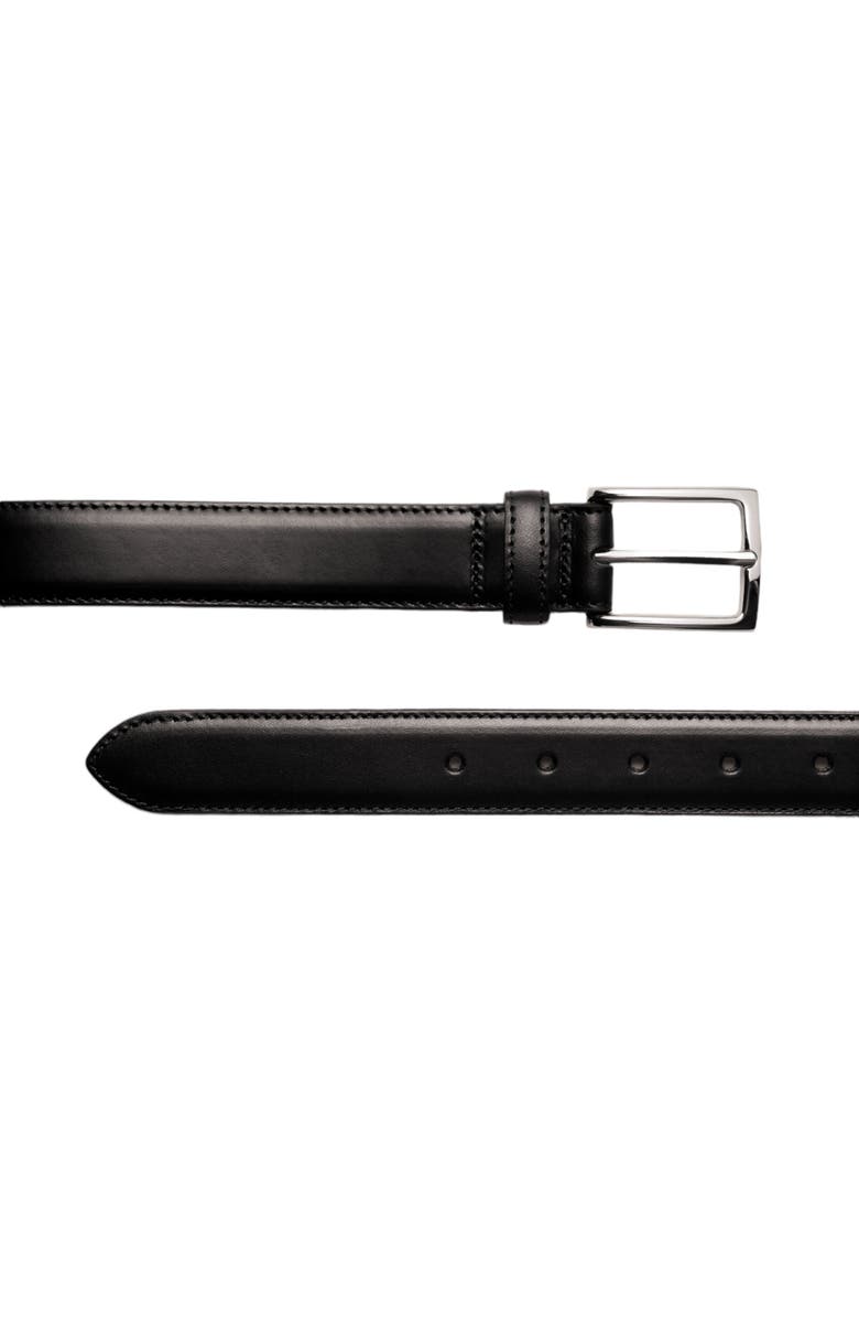 Charles Tyrwhitt Leather Formal Belt, Alternate, color, Black