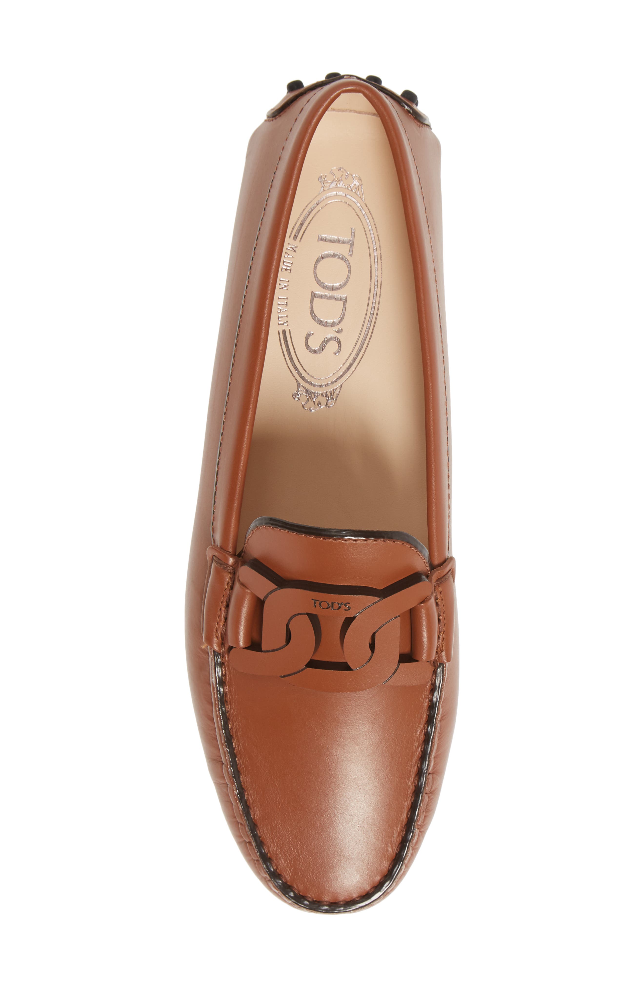 Tod's Gommini Chain Detail Driving Moccasin, Alternate, color, 