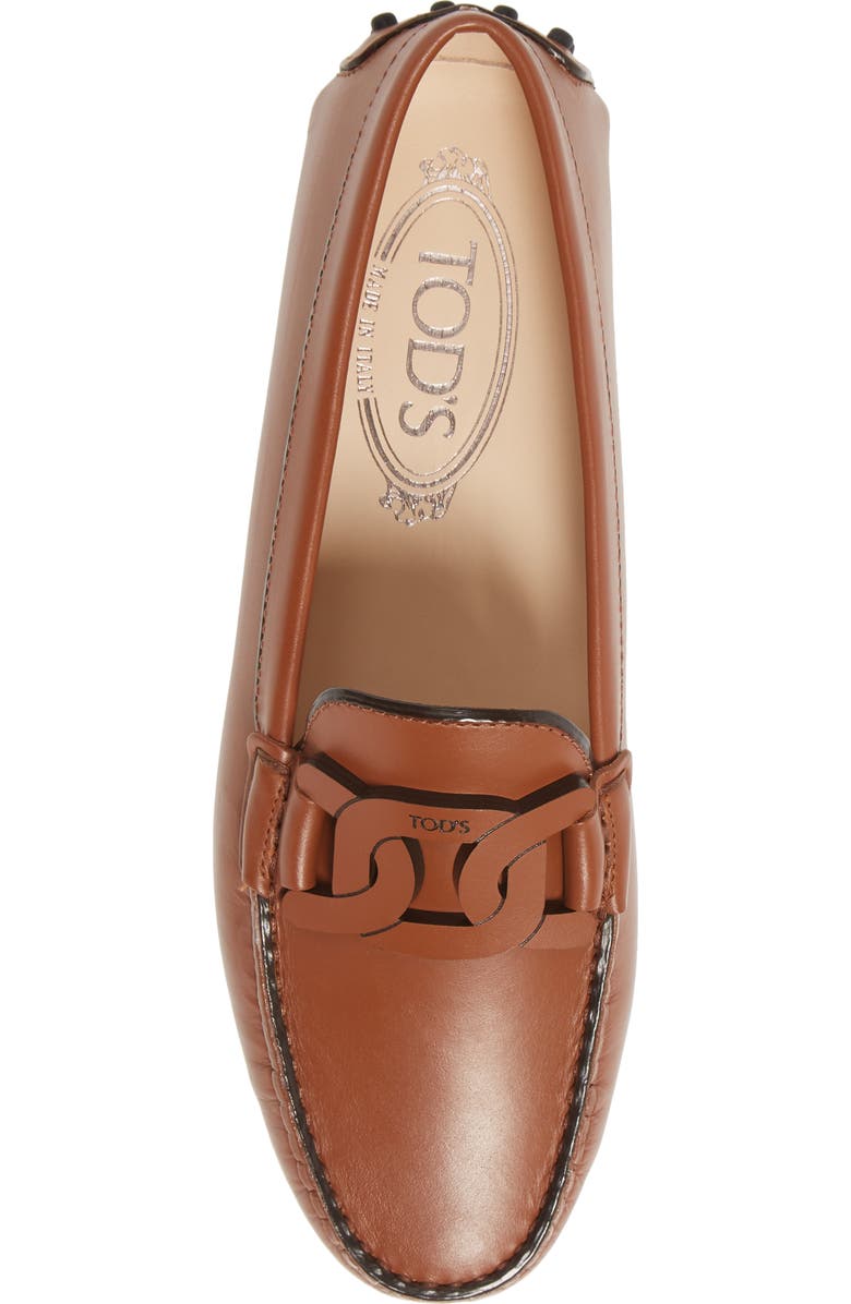 Tod's Gommini Chain Detail Driving Moccasin, Alternate, color,