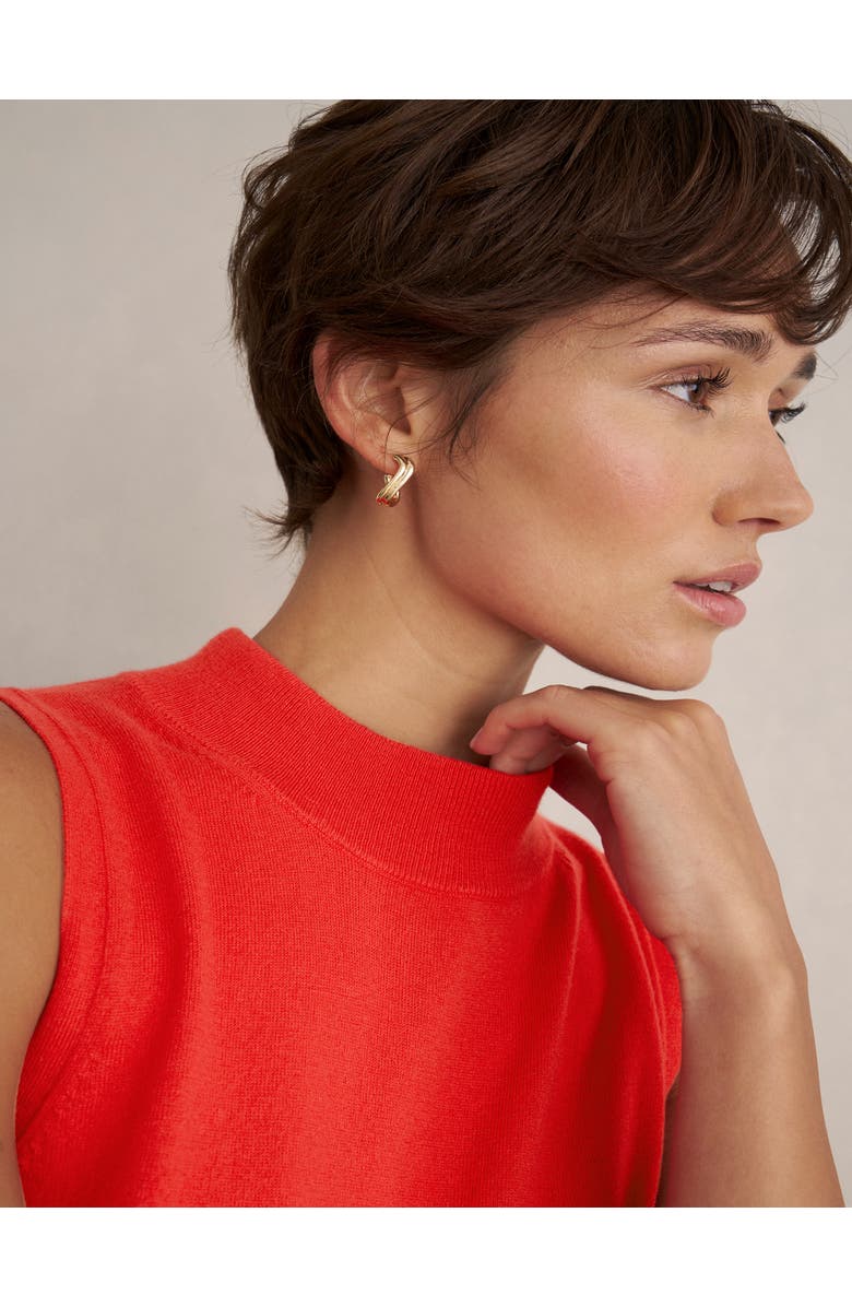 HOBBS LONDON Priya Knitted Vest, Alternate, color, Hibiscus Red