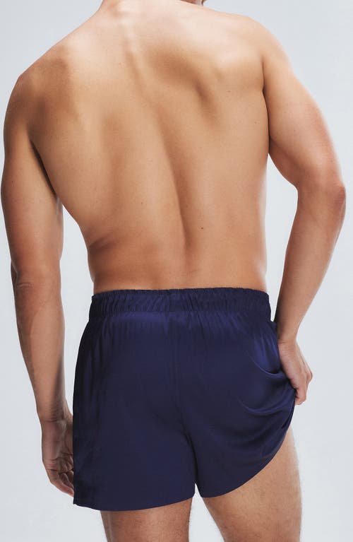 Savage X Fenty Savage X Satin Boxers In Blue