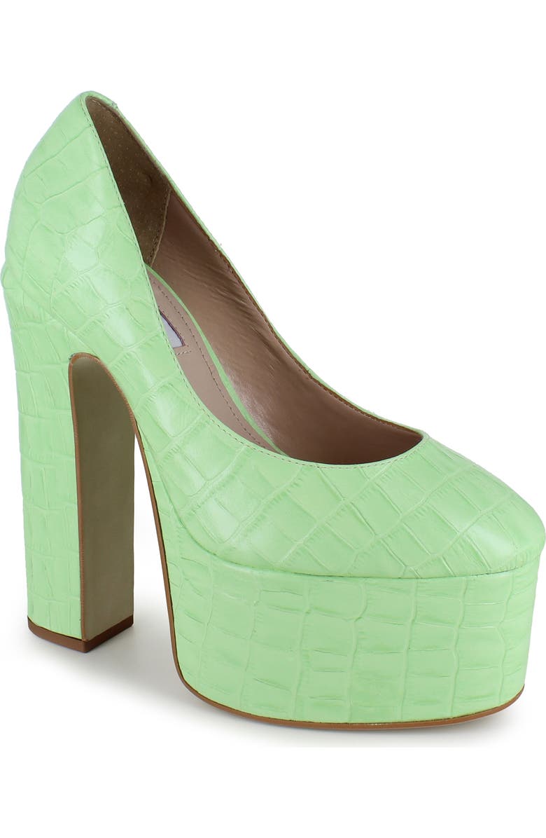 ZIGI Giorgia Platform Pump, Main, color, Nile Green