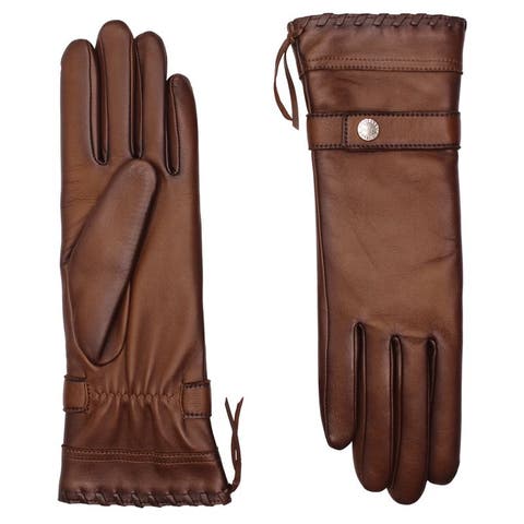 Dallas Cashmere Lined Lambskin Glove with Corset Lacing