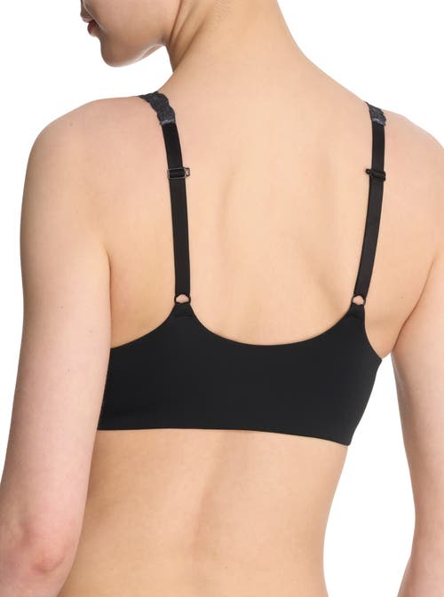Natori Pure Luxe Covertible Front Close Underwire Bra In Black