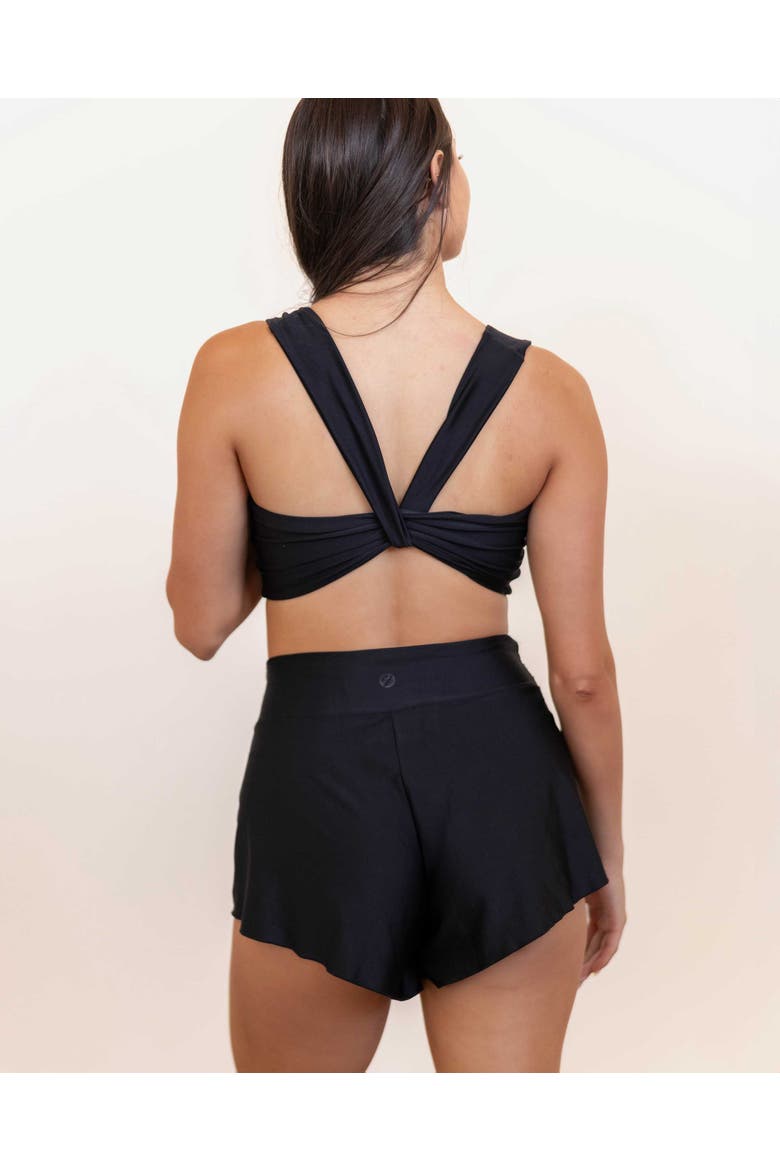 Make It A Romper Short, Alternate, color, Black
