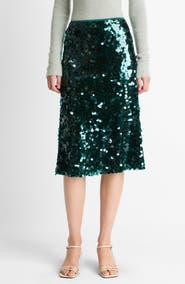 Vince Paillettes Sequin Skirt
