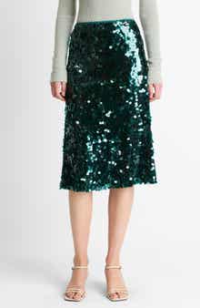 Vince Paillettes Sequin Skirt