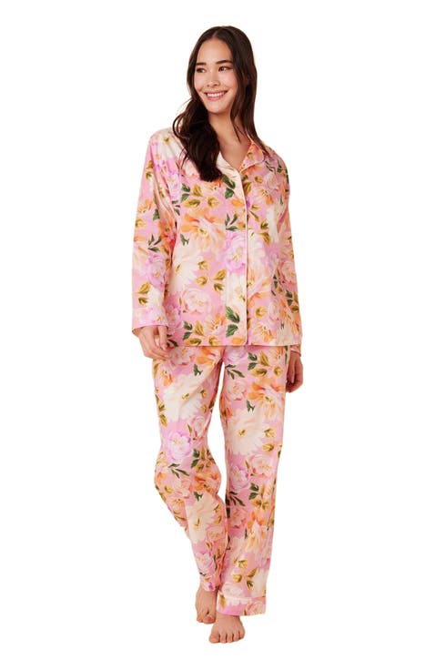 Luxe Pima Pajama Set Floral
