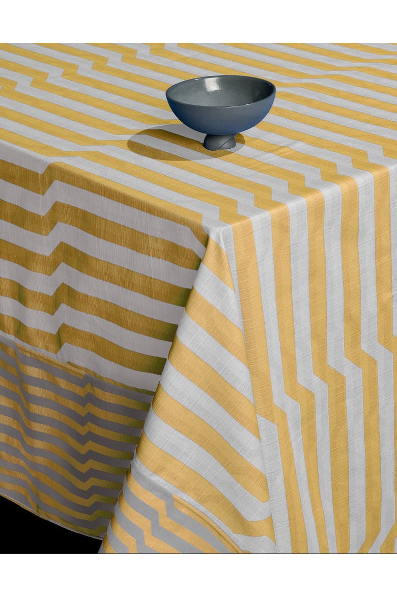 Tablecloth Reversible Stripe Stonecrop, Main, color, STONECROP