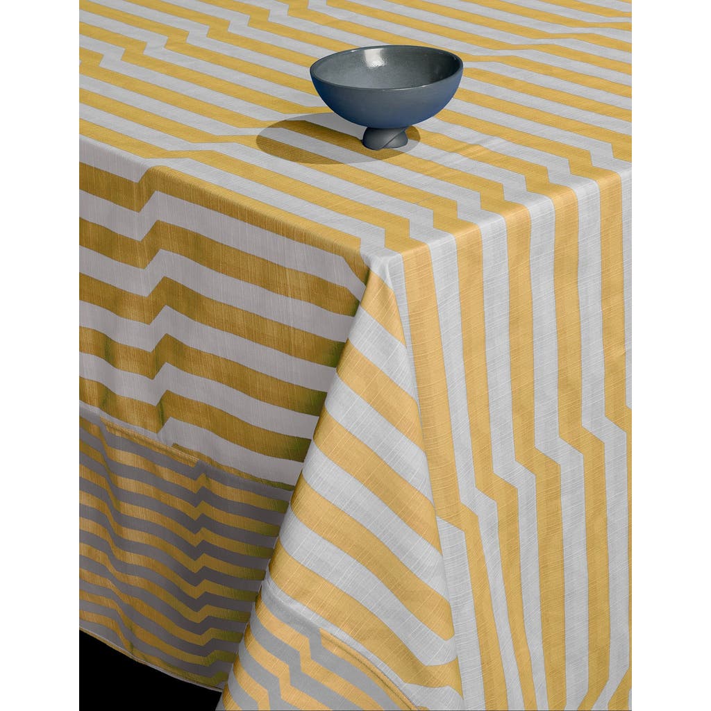 Tortuga Forma Tablecloth Reversible Stripe Stonecrop