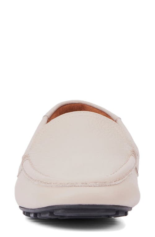 Aquatalia Qaitlin Moc Toe Slip-on Shoe In Stone