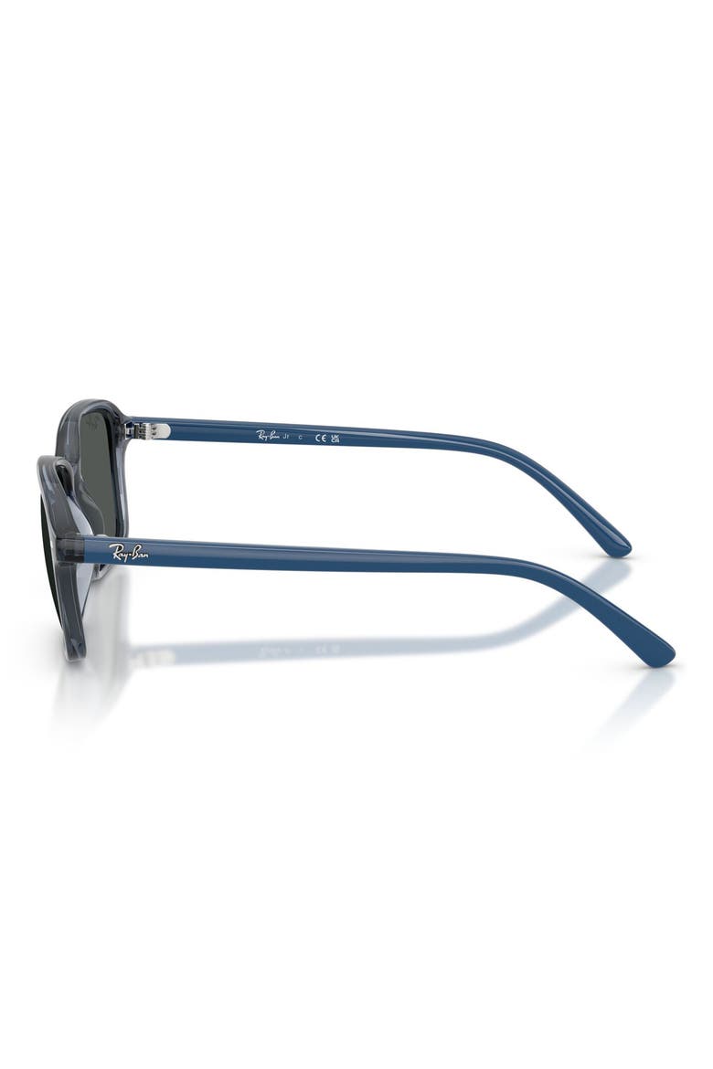 Kids' 50mm Square Sunglasses, Alternate, color, TRANSPARENT BLUE / DARK GREY