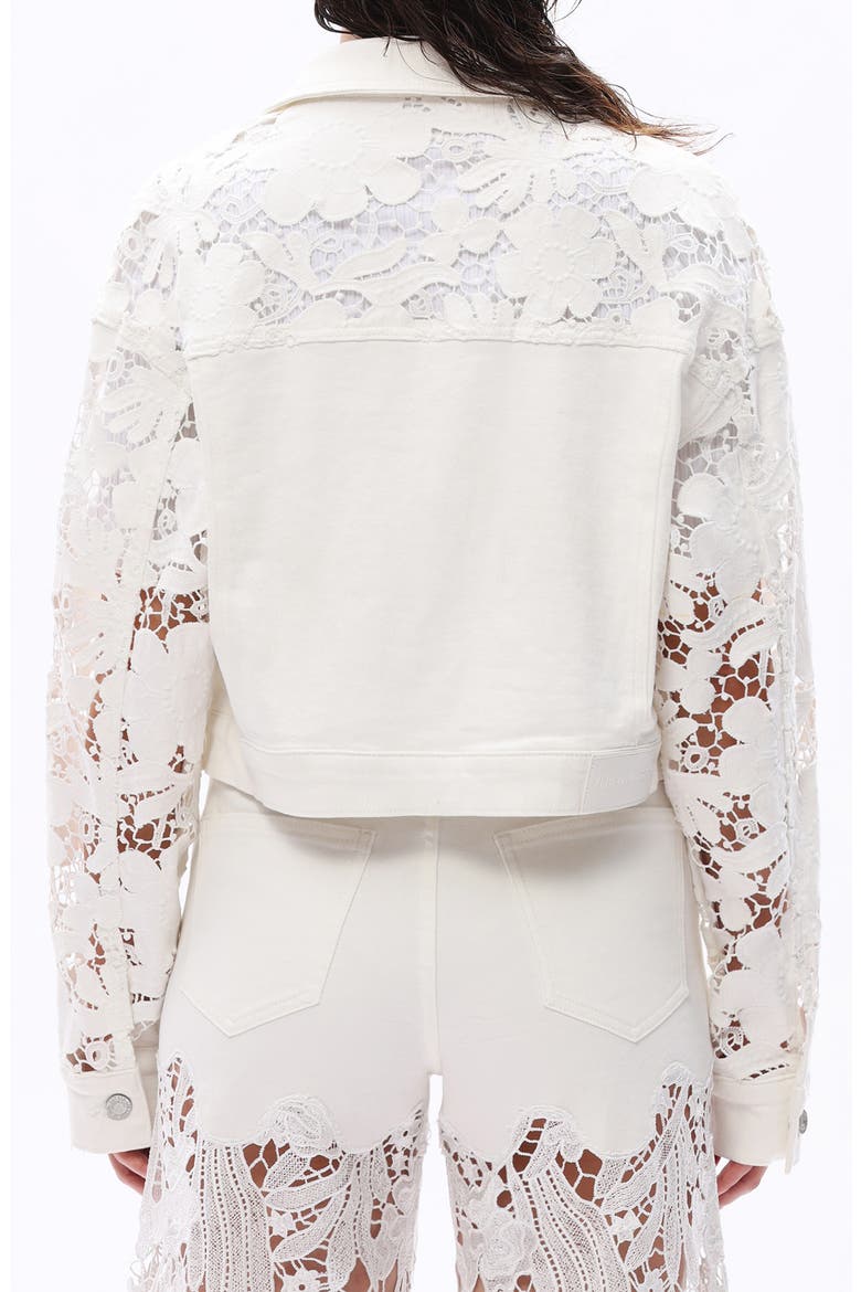 Lace Detail Crop Jacket, Alternate, color, ALBA