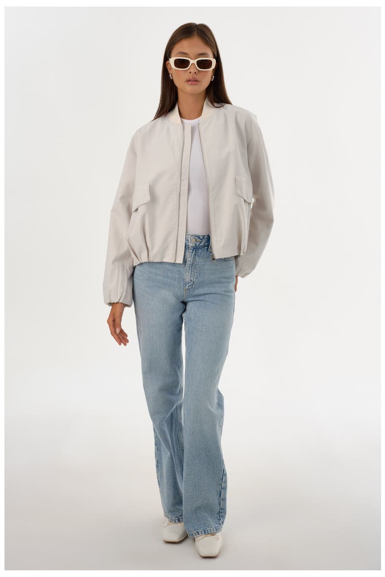 IRIANA | Bomber Jacket, Alternate, color, Whisper White