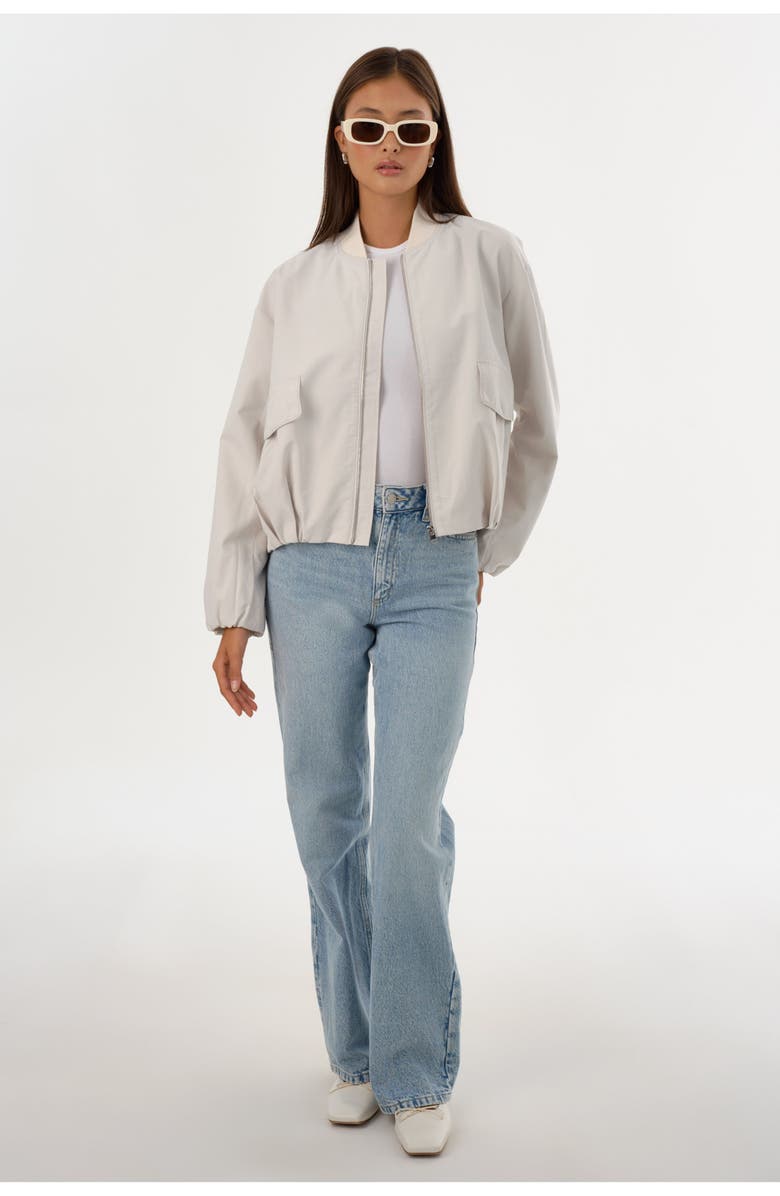 LAMARQUE IRIANA | Bomber Jacket, Alternate, color, Whisper White