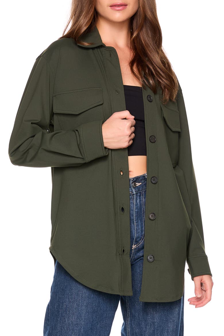 Shirt Jacket, Main, color, HUNTER GREEN