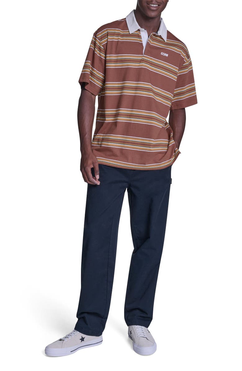Converse Cons Stripe Polo, Alternate, color, Unearthed Multi