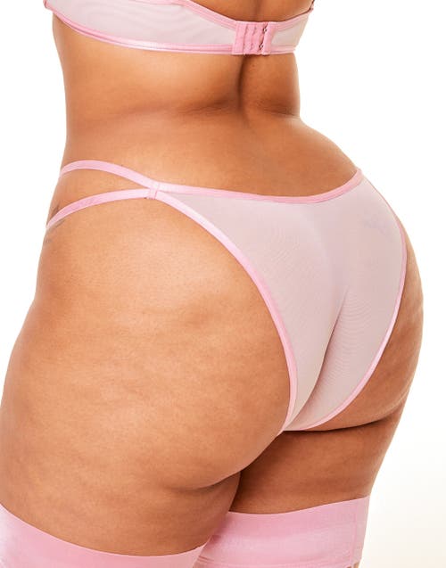 Adore Me Emilie Women's Plus-size Brazilian Panty In Floral Pink