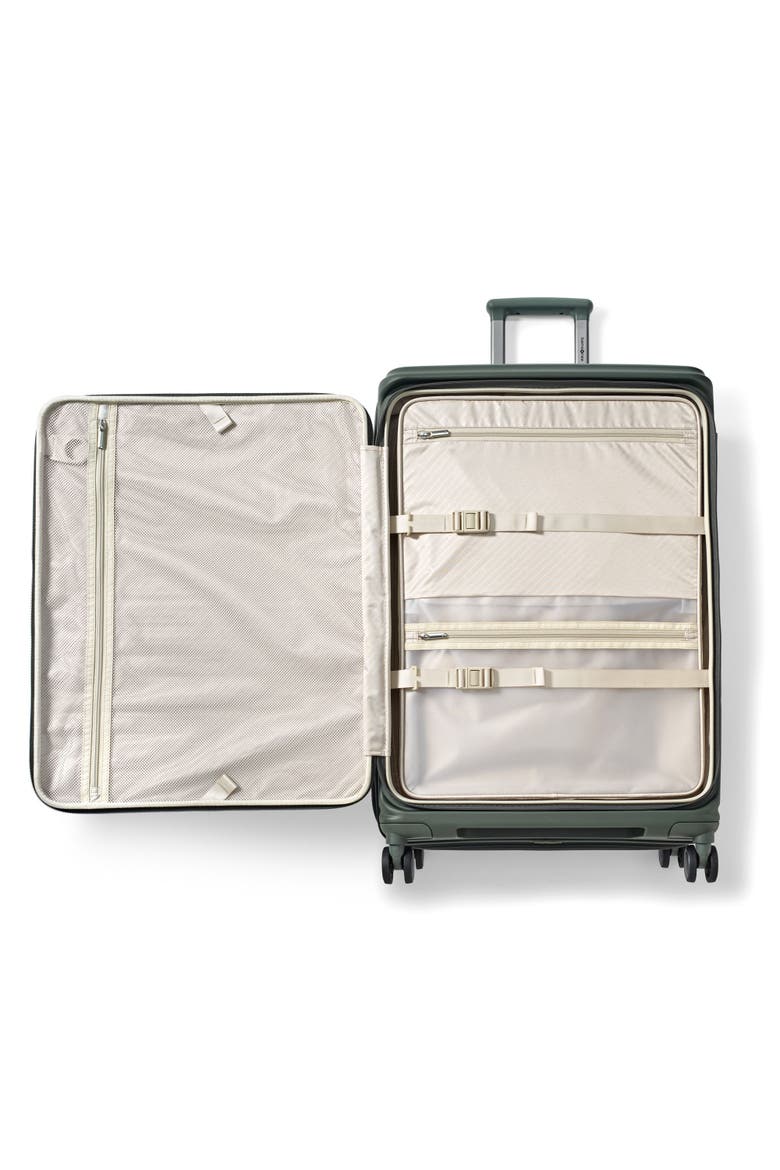 Paralux Expandable 28" Large Checked Spinner Luggage, Alternate, color, Olive