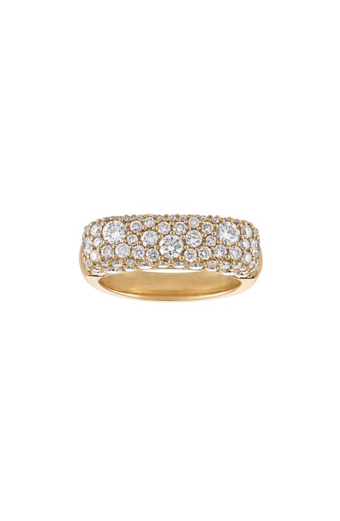 Sparkle Gold Diamond Stack Ring