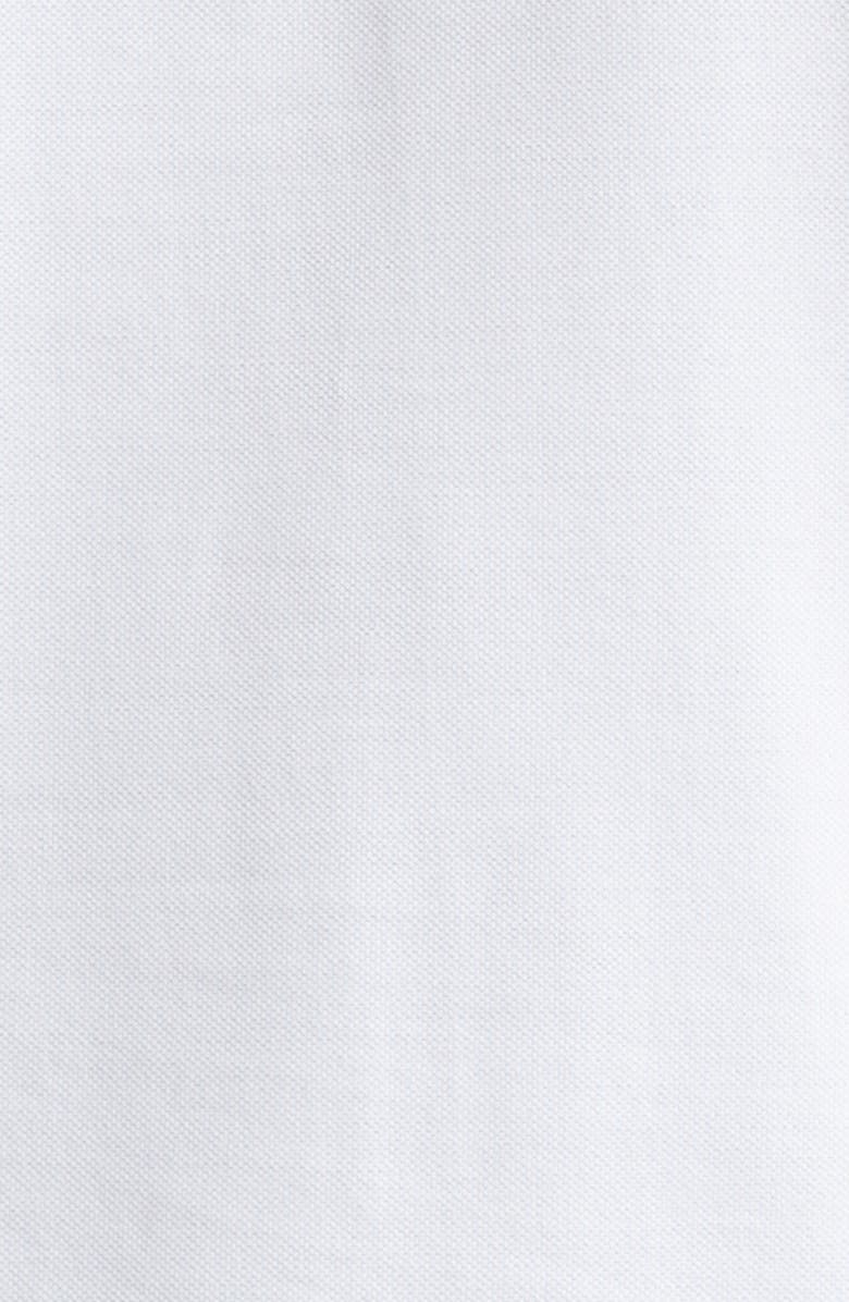 McQueen Embroidered Logo Cotton Piqué Polo, Alternate, color, Optical White