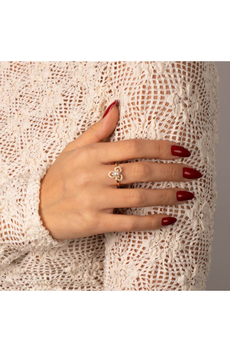 BY ADINA EDEN CZ & Pearl Fancy Ring, Alternate, color, 