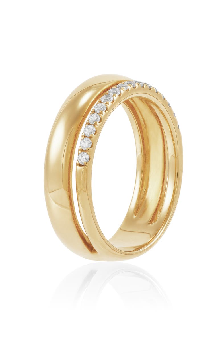 Frankie & Zoe Lab Grown Diamond Ring, Alternate, color, Yellow Gold