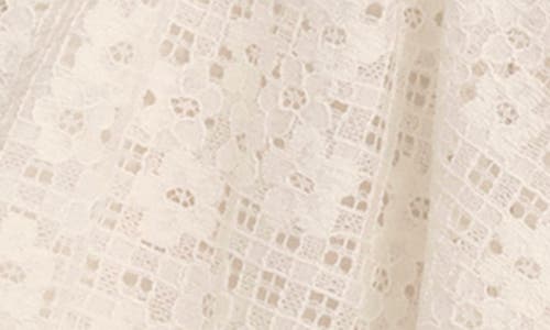 For Love & Lemons Daisy Embroidered Lace Minidress In White