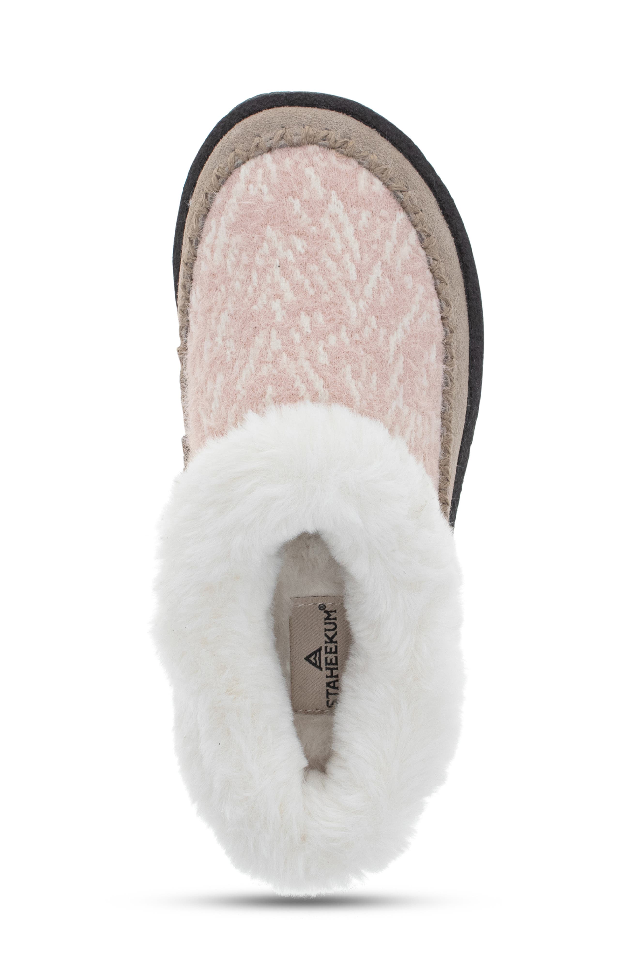Serene Faux Fur Slipper, Alternate, color, TAUPE BLUSH