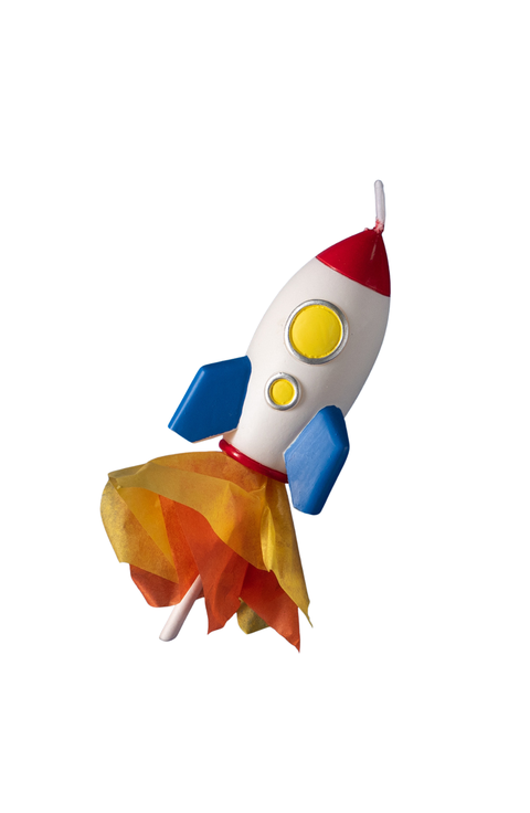 Rocket Launch Candle