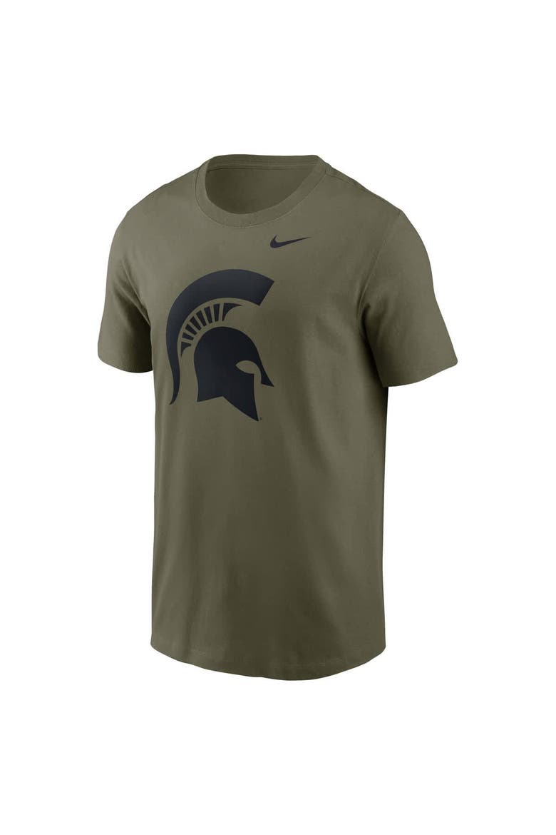 Men's Nike Olive Michigan State Spartans Primetime Logo Performance T-Shirt, Alternate, color, Olive