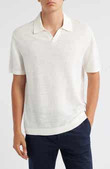 Theory Brenan Linen Blend Polo
