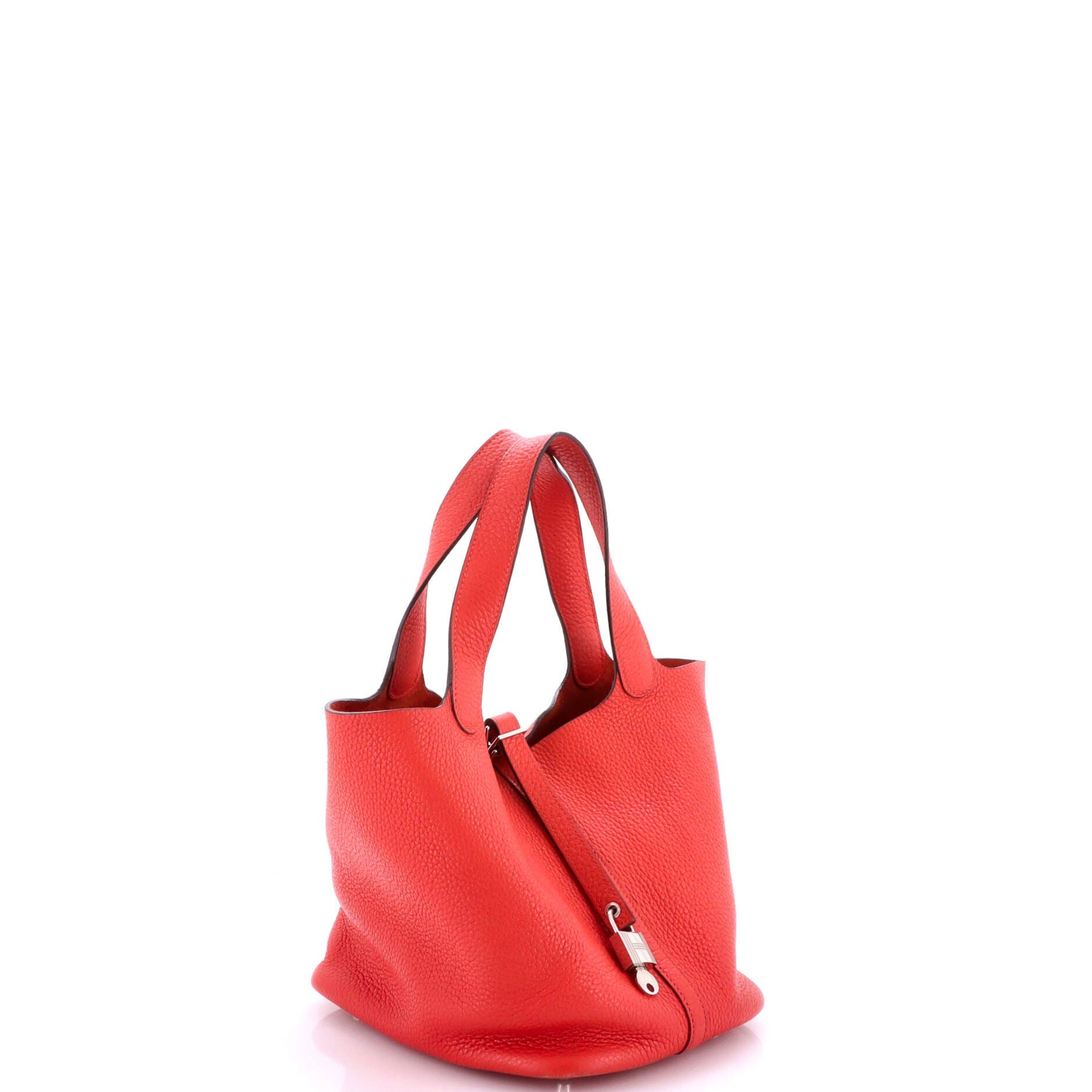Picotin Lock Bag Clemence MM, Alternate, color, Red