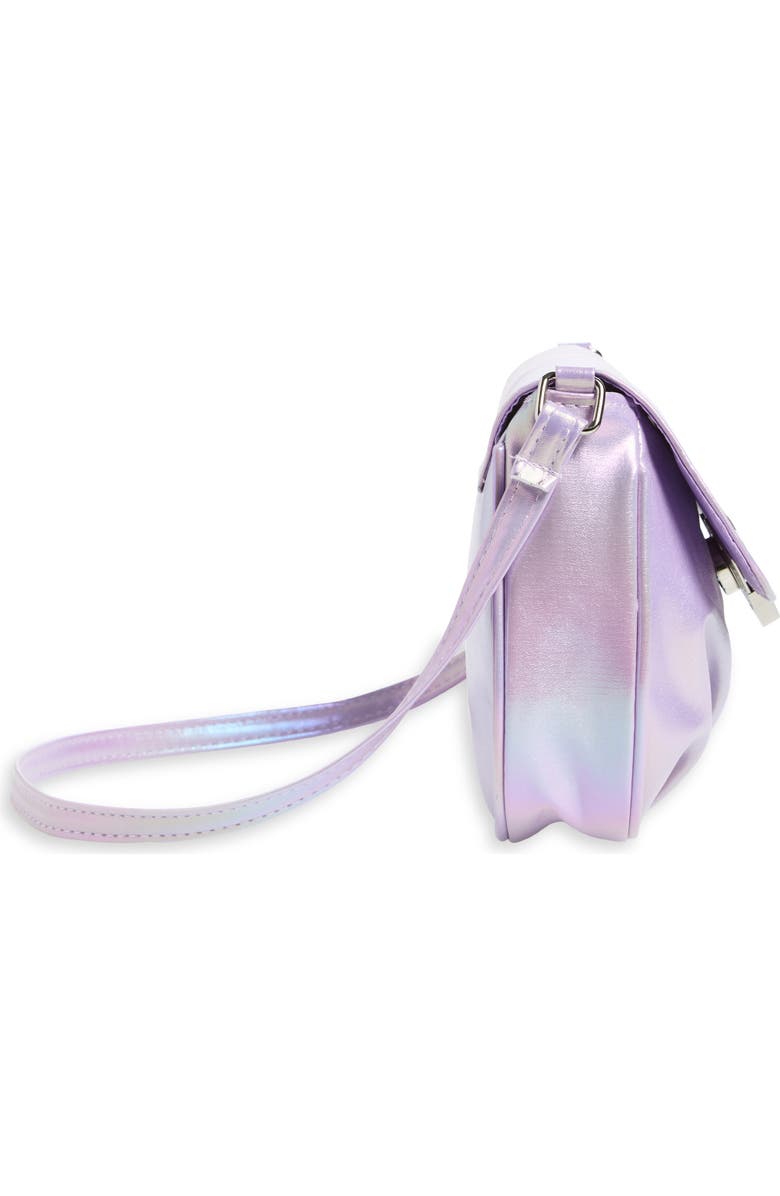 Capelli New York Kids' Metallic Shoulder Bag, Alternate, color, Lilac