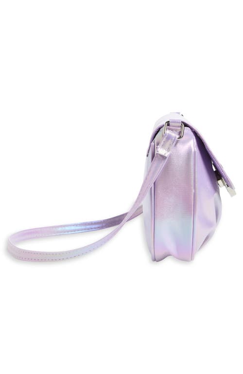 Capelli New York Kids' Metallic Shoulder Bag In Purple