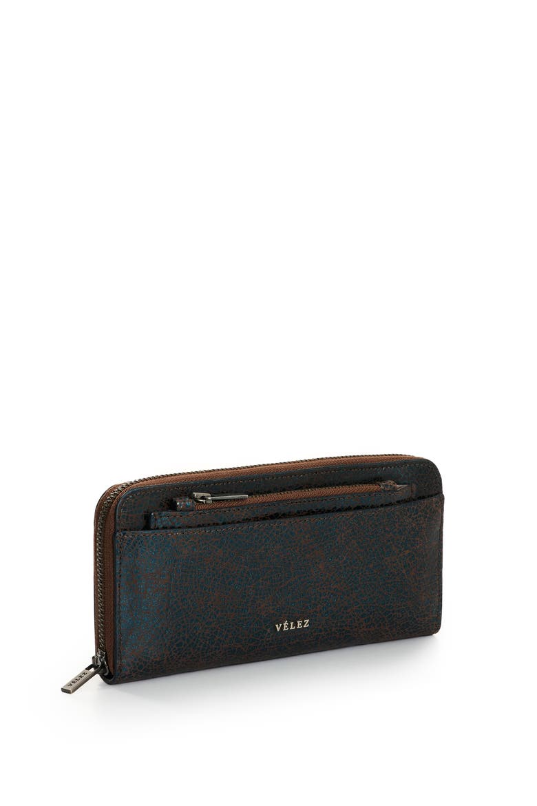 Folia Leather Checkbook Wallet, Alternate, color, Blue