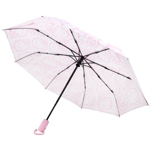 Sanrio Hello Kitty Expression Outline Print Umbrella In Pink