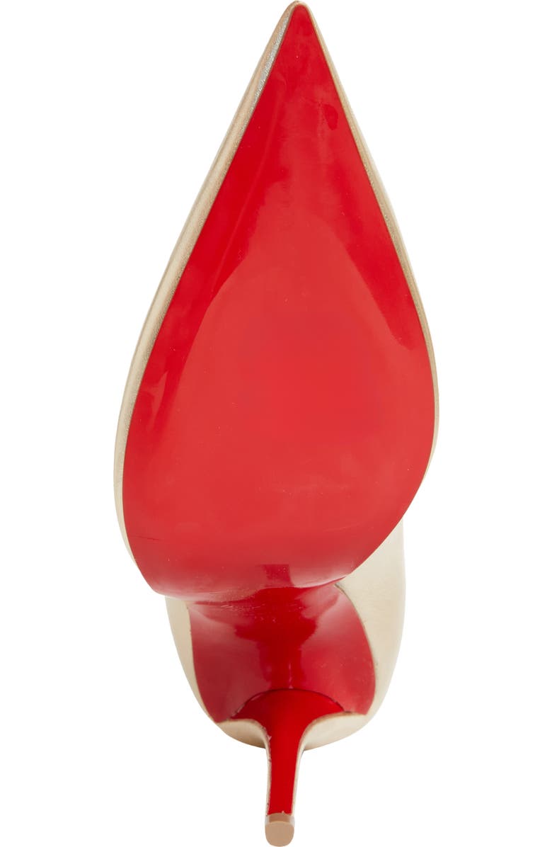 Christian Louboutin Miss Z Pointed Toe Pump, Alternate, color, Platino Chiaro