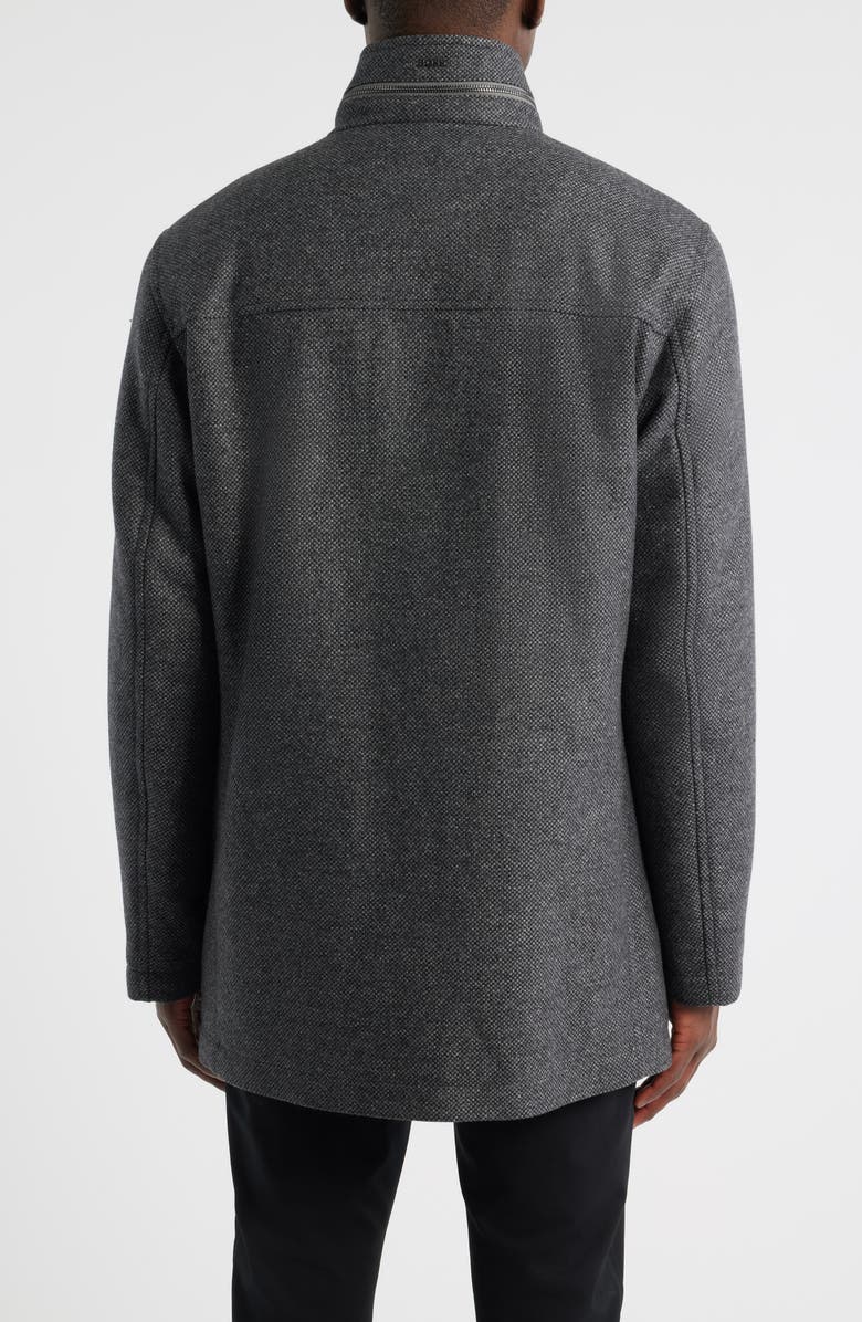 BOSS Camron Wool Blend Coat, Alternate, color, Medium Grey