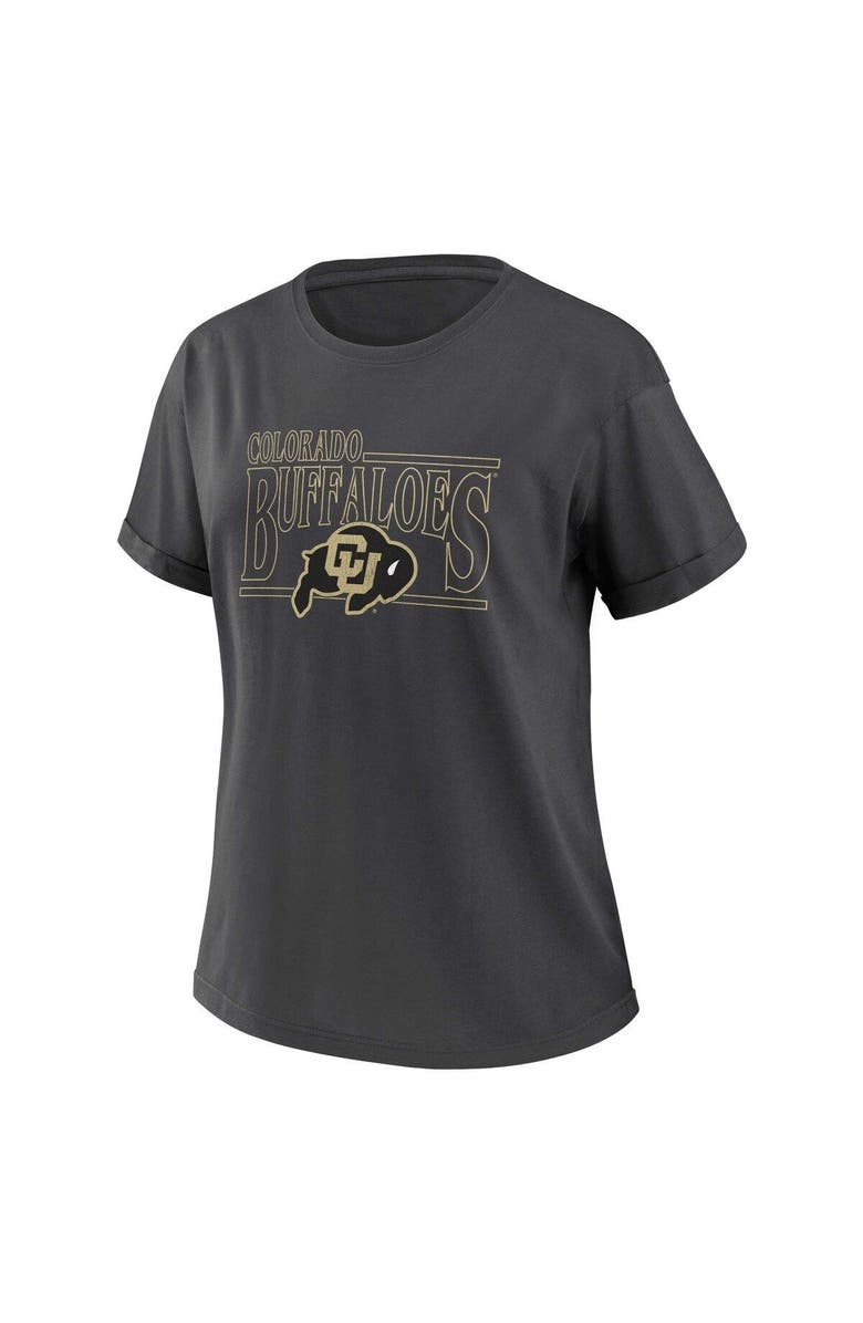 WEAR by Erin Andrews Women's WEAR by Erin Andrews Charcoal Colorado Buffaloes Boyfriend T-Shirt, Alternate, color,
