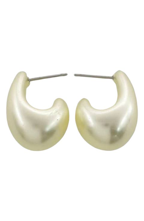 Mini Teardrop Hoop Earrings