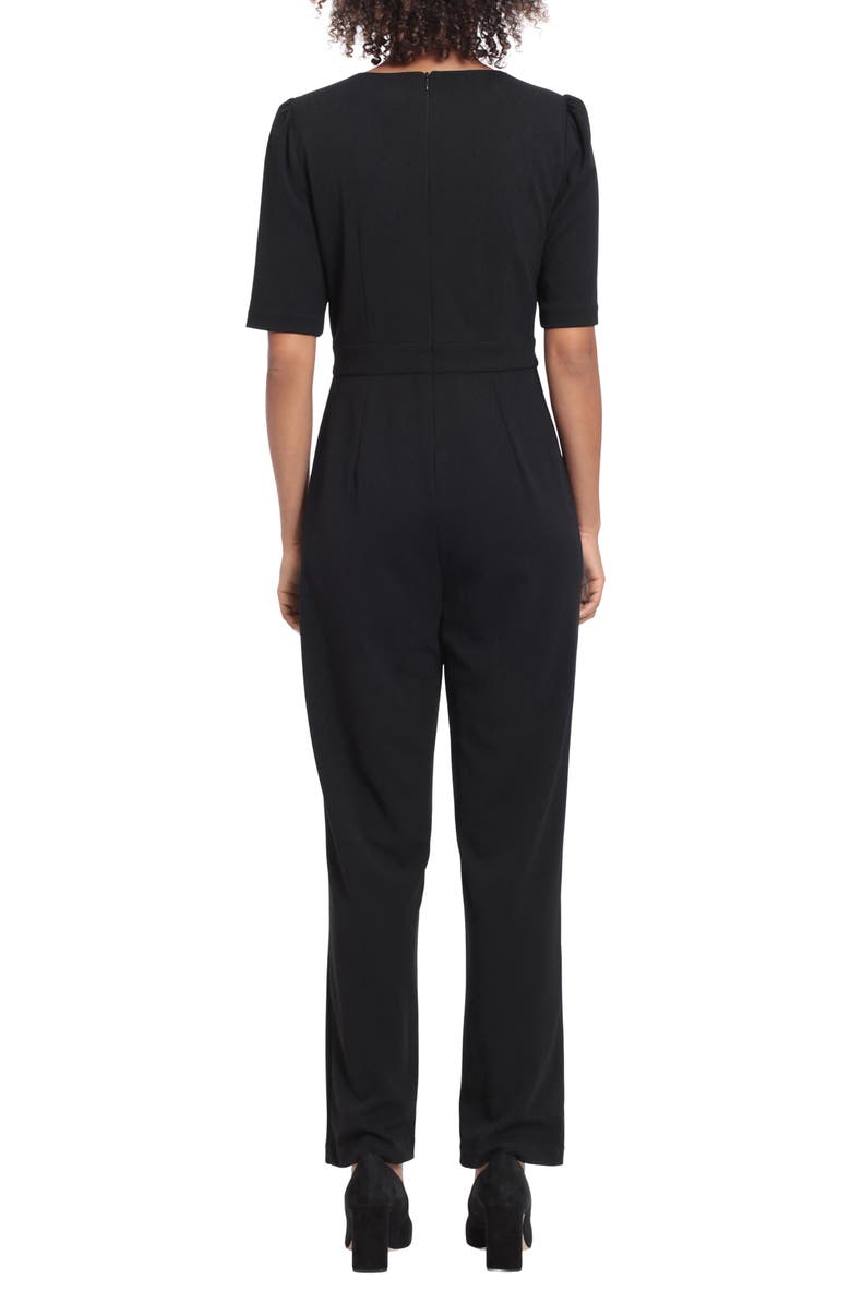 London Times Keyhole Scuba Knit Jumpsuit, Alternate, color, 