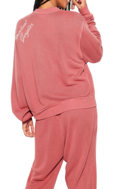 Spiritual Gangster Insignia Bardot Sweatshirt In Canyon