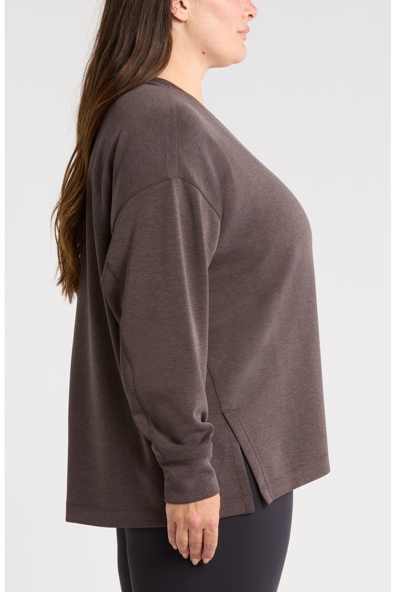 Soft Luxe Tunic, Alternate, color, BROWN MOLE HEATHER