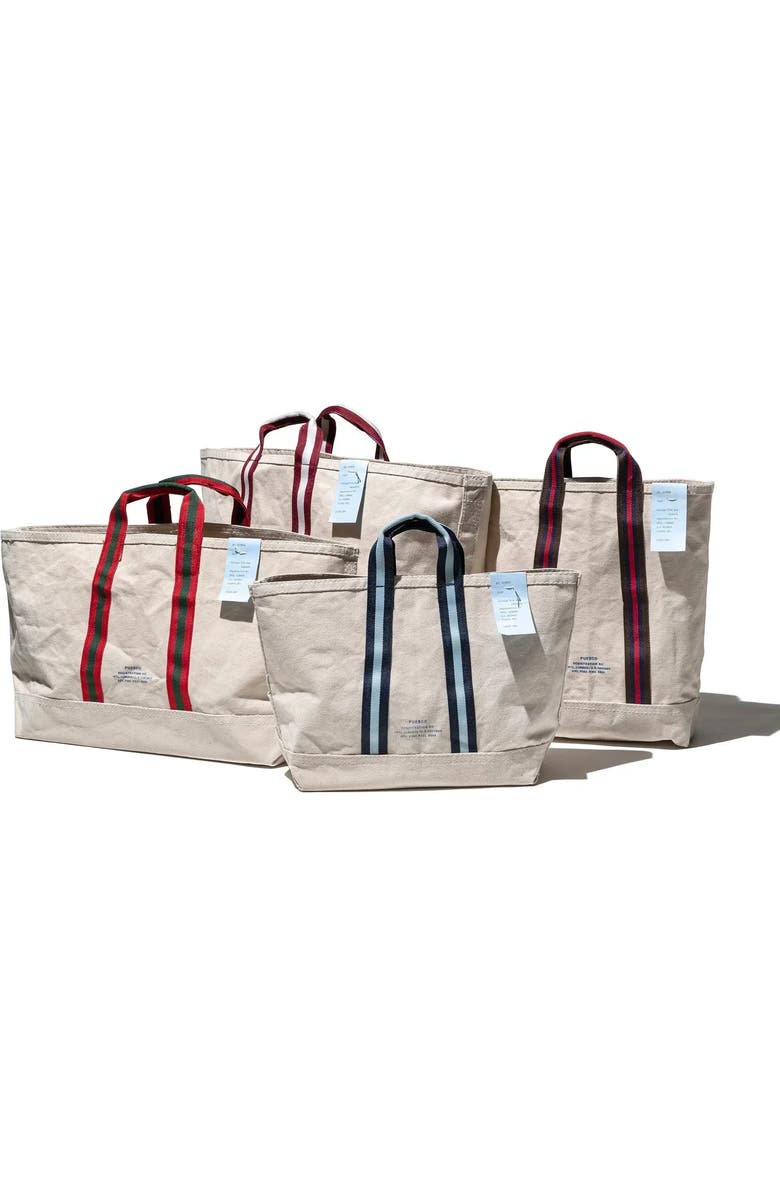 PUEBCO College Tote Bag - Library, Alternate, color, Brown X White