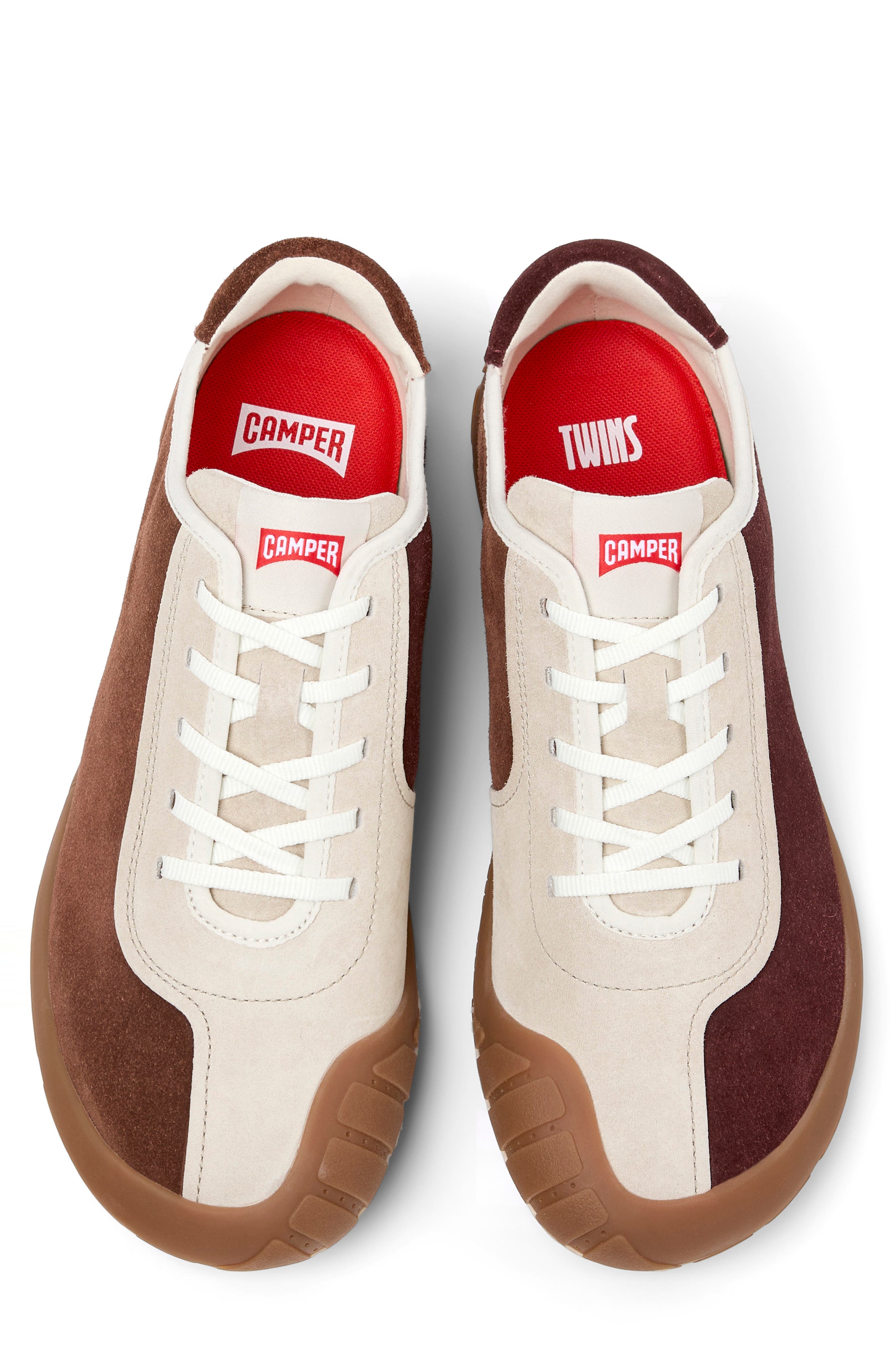 Camper TWS Leather Sneaker, Alternate, color, Brown