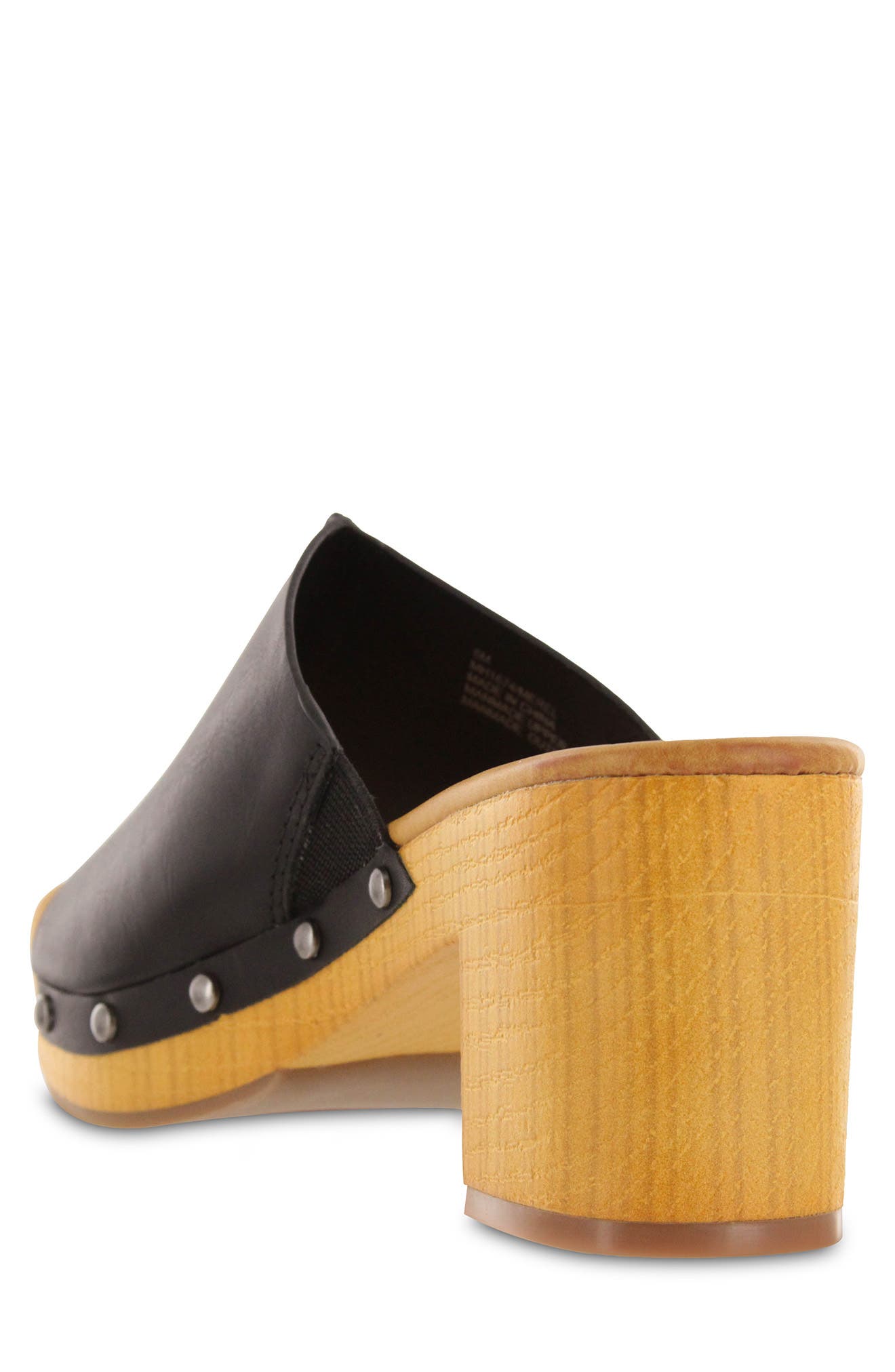 MIA Merel Studded Block Heel Mule Sandal, Alternate, color, 